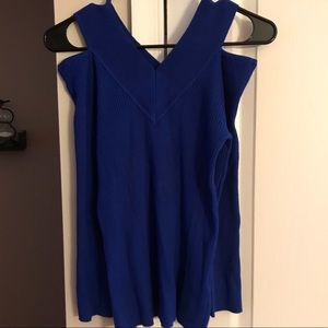 Cold shoulder sweater